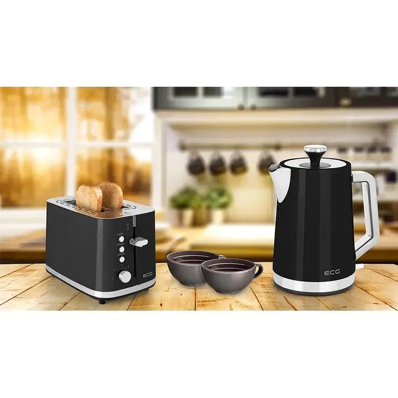 Тостер ECG ST 2766 Vintage Nero - фото 3