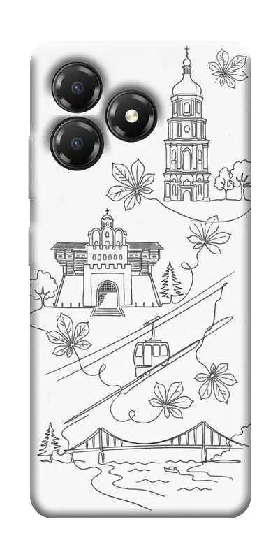 TPU чохол Demsky Kyiv spirit для ZTE Blade A36