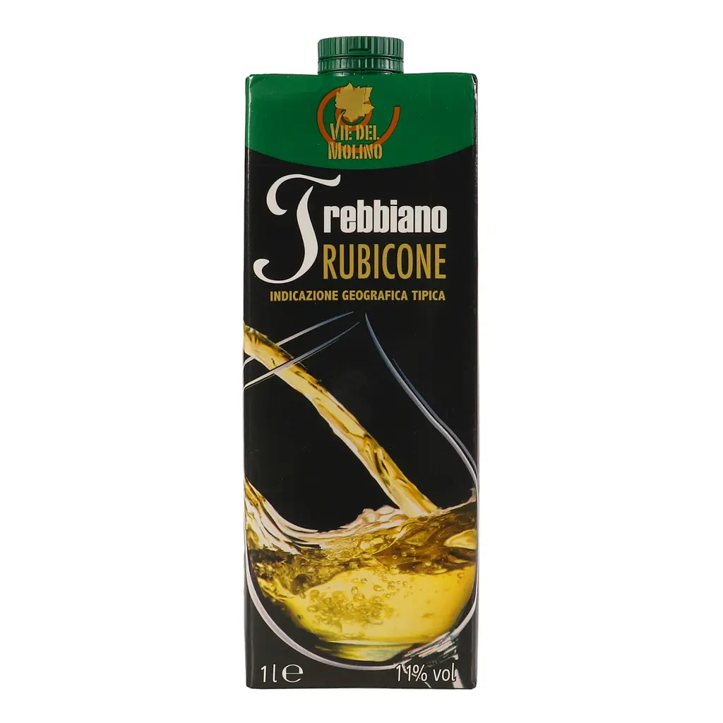 Вино Via del Molino Rubicone Trebbiano IGP, белое, сухое, 1 л - фото 2