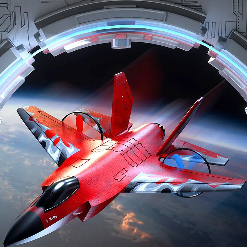 Літак на радіокеруванні SCHE HW39 F35 Fighter Red - фото 3