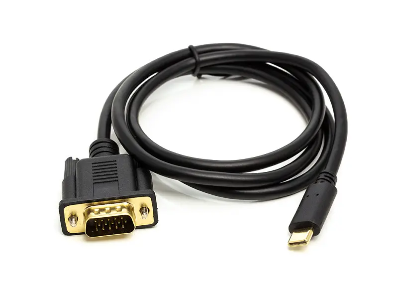 Кабель PowerPlant USB-C - VGA Black (CA912117)