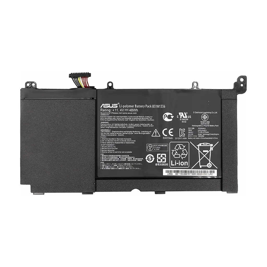 Акумулятор до ноутбука PowerPlant ASUS VivoBook S551L (A42-S551) 11.4V 4400mAh (NB430765)