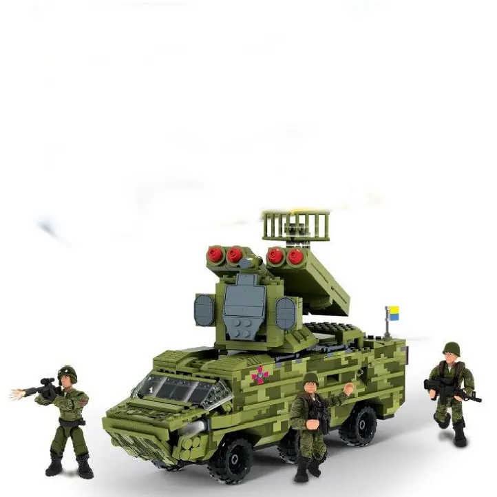 Дитячий Конструктор Військові баталії IBLOCK Армія 805 деталей 3 Фігурки - фото 2