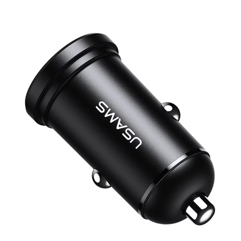Автомобильное зарядное устройство Usams US-CC114 C20 2.4A Dual USB Black (6958444924731) - фото 2