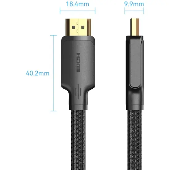 Кабель HDMI M - M, 12.0 м, V2.0 4K 30Гц обплетення Vention - фото 2