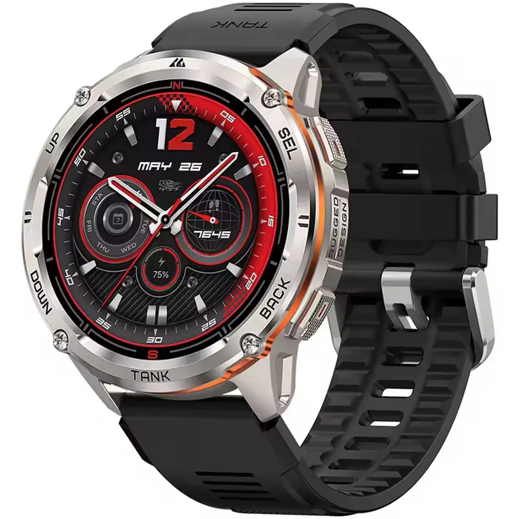 Смарт-годинник тактичний Kospet Tank T3 Ultra 2 Silver Metal (KTT0003U2SM) - фото 2