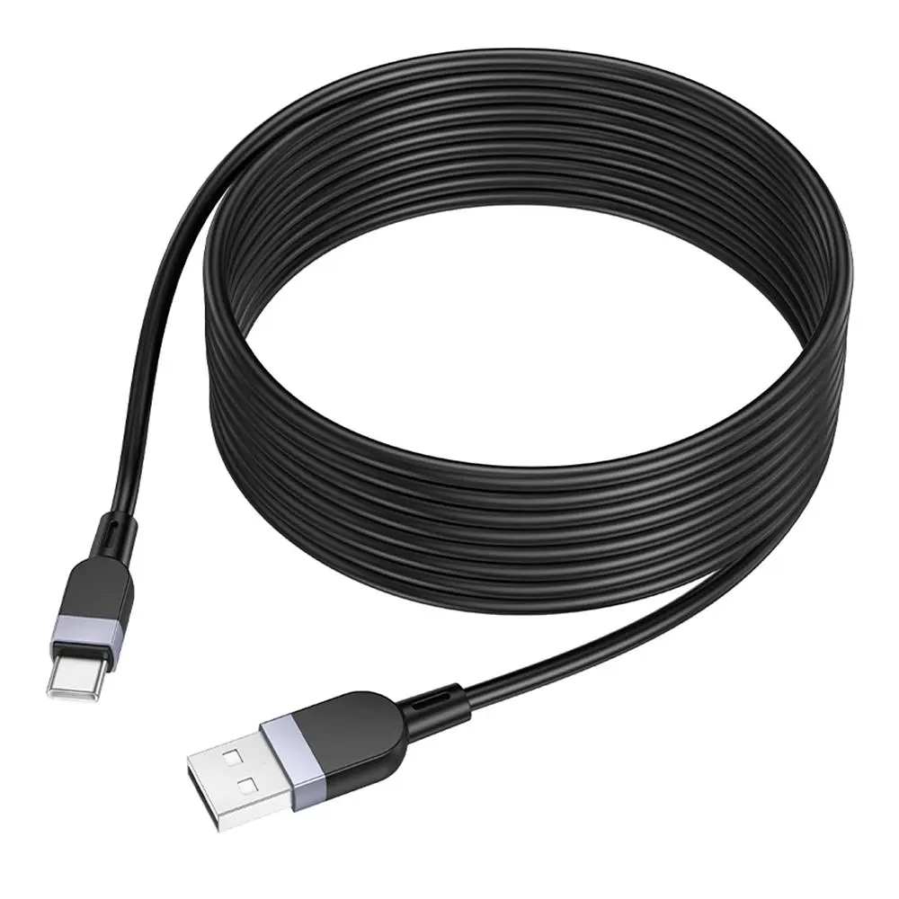 Кабель синхронізації Hoco X109 Silicone USB to Type-C 3A 3m Black (35933_3605842)