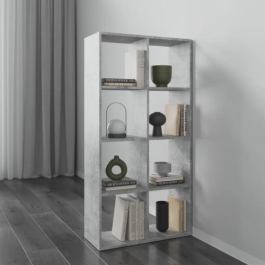Книжная полка стеллаж Vays M-10 на 10 ячеек ЛДСП 72x29x143 см для дома офиса детской или гостиной - фото 6