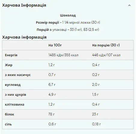 Казеїн Повільного Засвоєння Slow-Release Casein - 2500г Шоколад - фото 2