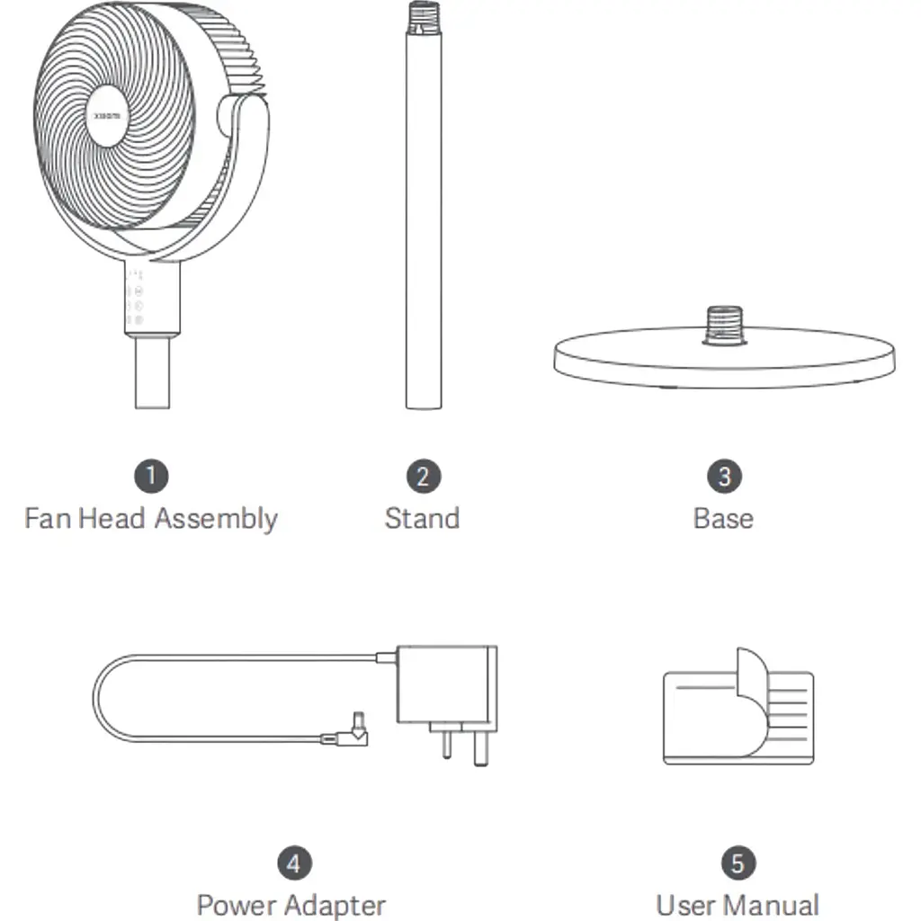 Вентилятор Xiaomi Smart Standing Air Circulation Fan (BPLDS11DM) [167299] - фото 7