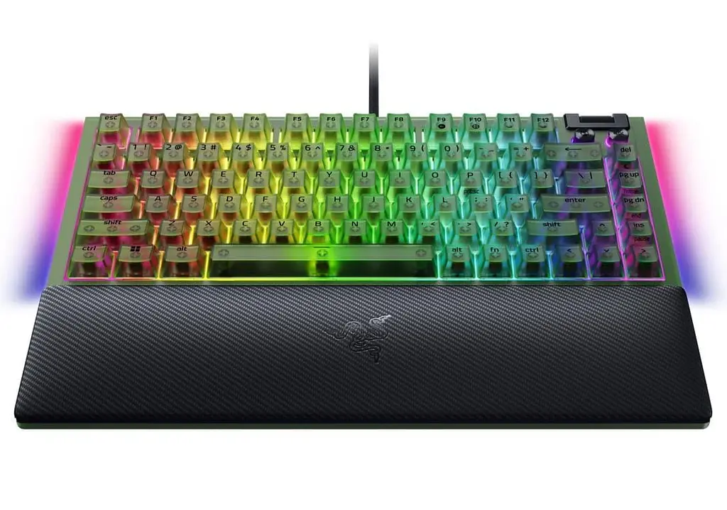 Клавиатура Razer BlackWidow V4 75% Compact Phantom Green (RZ03-05003300-R3M1) - фото 2