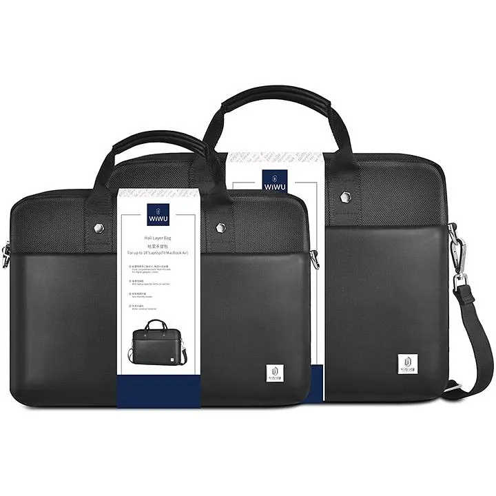 Сумка для ноутбука WiWU Hali Laptop Bag for MacBook 15.6` Black (6976195091755) [98327] - фото 9