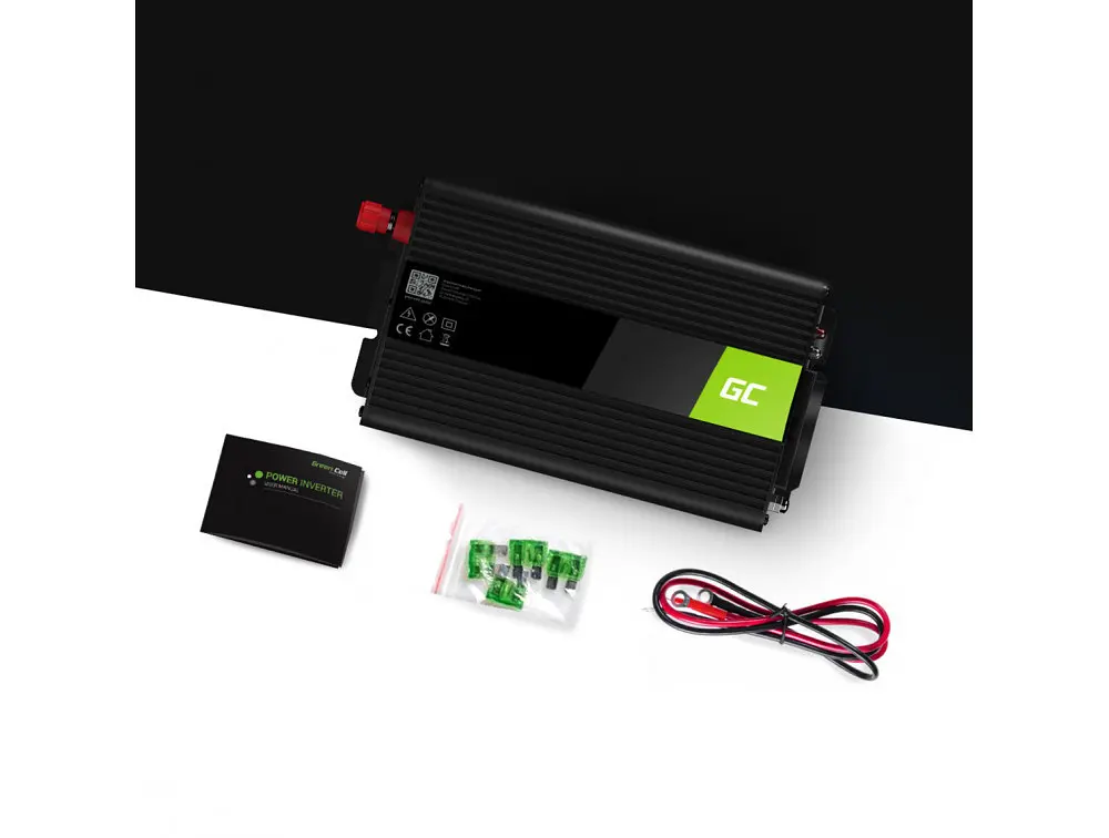 Преобразователь напряжения инвертор Green Cell 12V на 230V 1000W/2000W чистая синусоида - фото 2