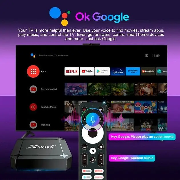 HD медиаплеер X96Q Android (RK3518/2GB/16GB) (X96Q RK3518 2/16) - фото 5