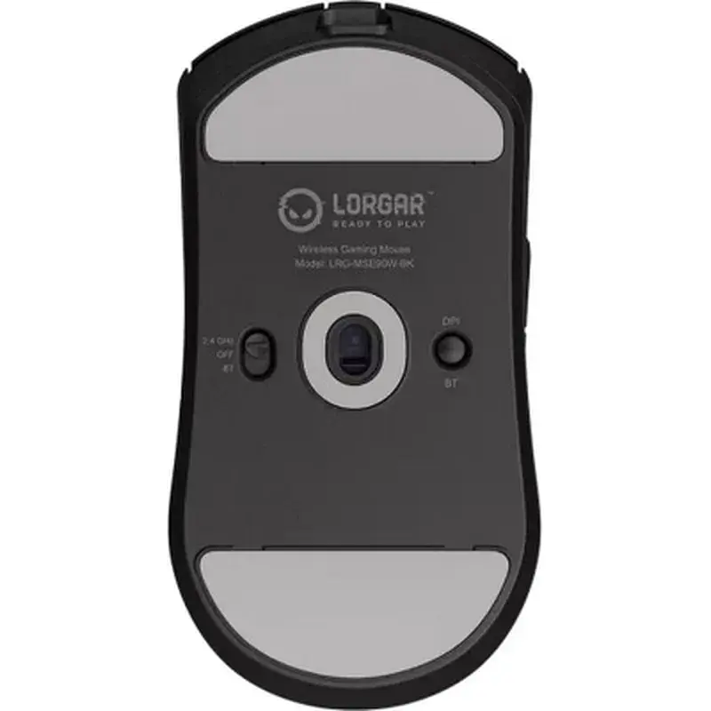 Мишка Lorgar Elite MSE90W Wireless/Bluetooth Black (LRG-MSE90W-BK) - фото 3