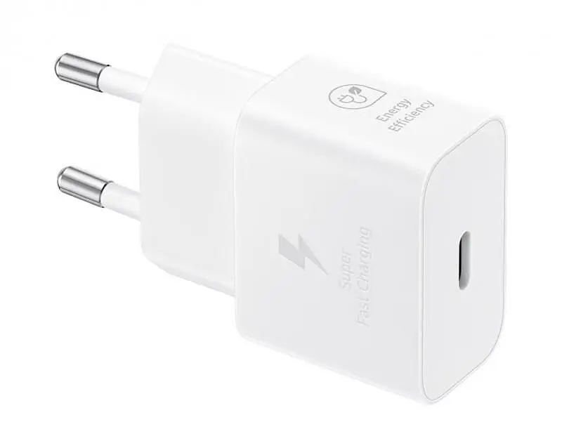 Мережевий зарядний пристрій Samsung White, 25W + кабель USB Type-C (EP-T2510XWEGEU) - фото 4