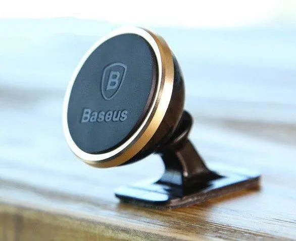 Автомобільний магнітний тримач Baseus Magnetic 360 (Paste type) Mount Holder Gold SUGENT-NT0V - фото 4