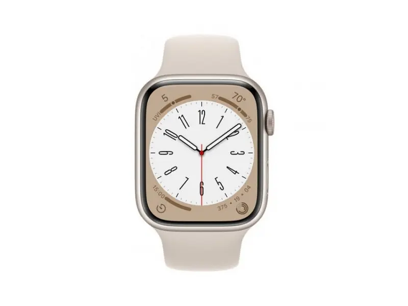 Смарт-годинник Apple Watch Series 8 GPS + Cellular 41mm Starlight Aluminum Case with Starlight Sport Band (MNHY3) - фото 2