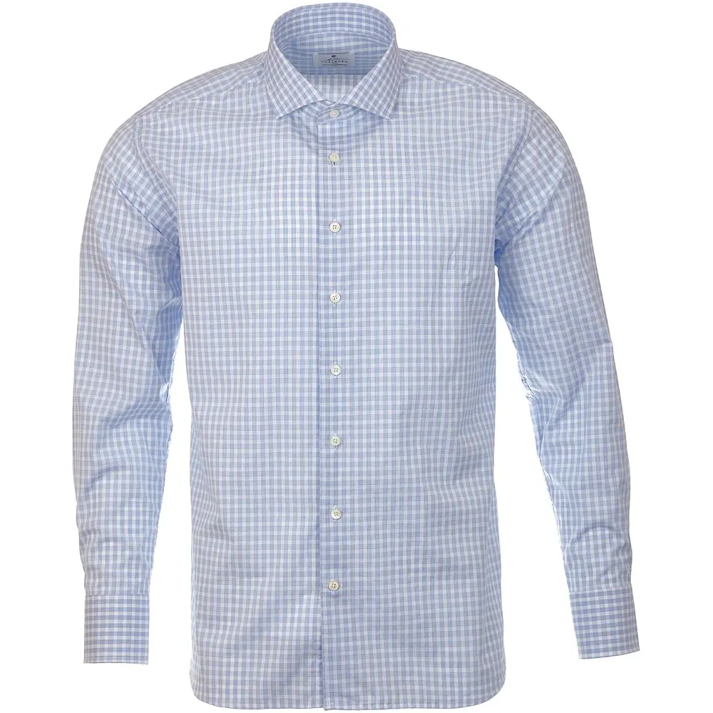 Сорочка Habsburg Fine Plaid Shirt 43 Blue