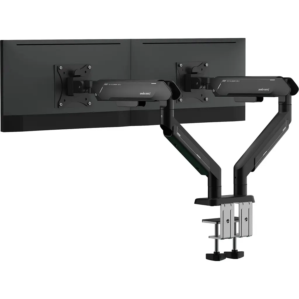 Настільне кріплення для моніторів Anda Seat Stealth Pro II Duo 17-42` Full Black (AD-W-A9-2S-BB) [148294] - фото 9