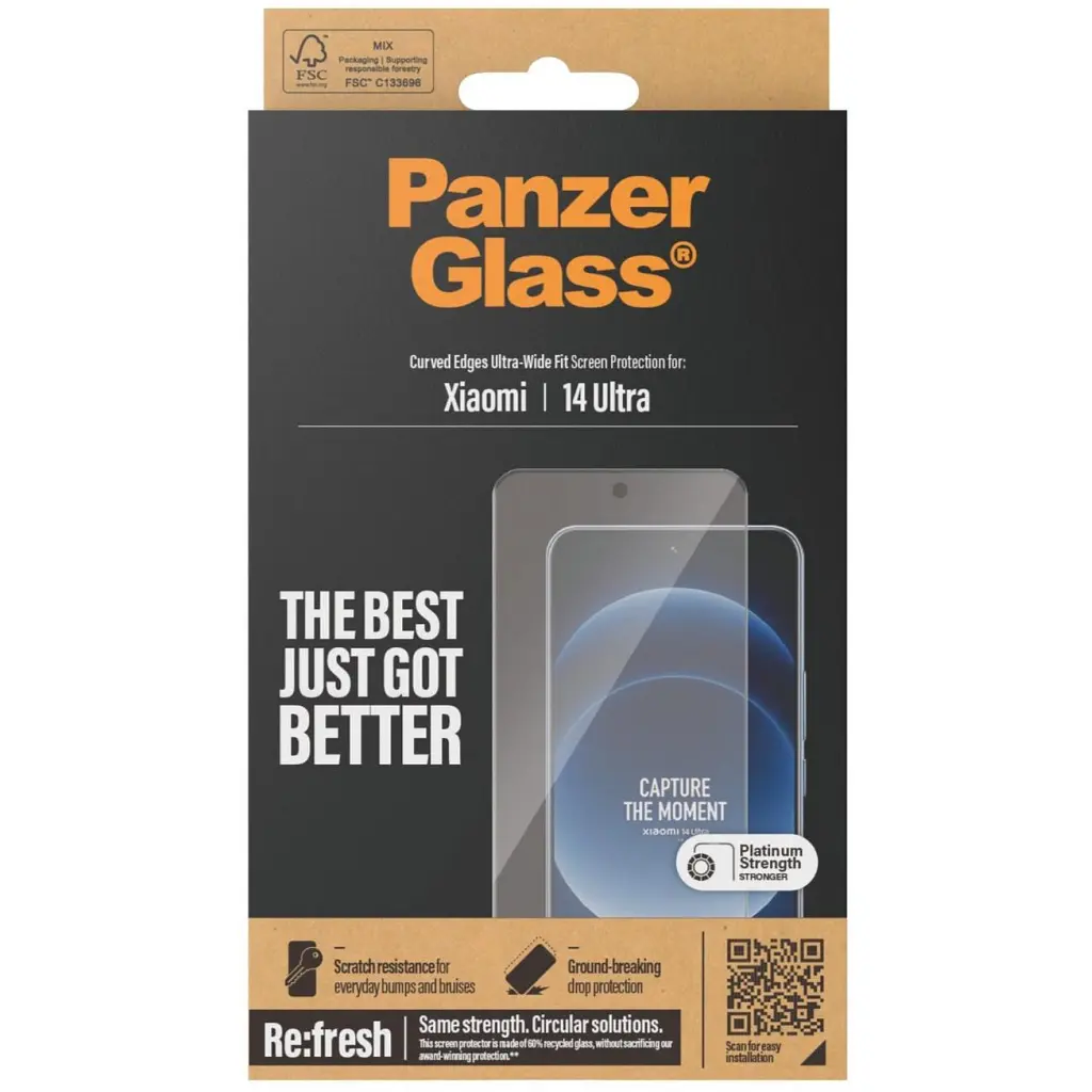 Скло захисне PANZERGLASS Xiaomi 14 Ultra Ultra-Wide Fit (PG_8074) - фото 4