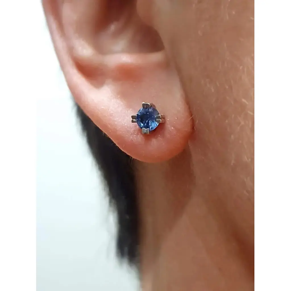 Серебряные серьги Агни Лего с кварцем. 2118/9Р-QLB - фото 4