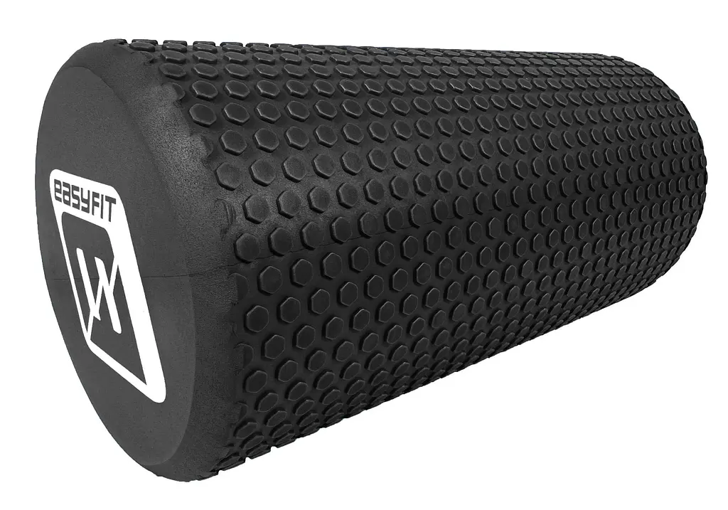 Масажний ролик EasyFit Foam Roller 30 см Чорний (EF-2024-BK) - фото 2