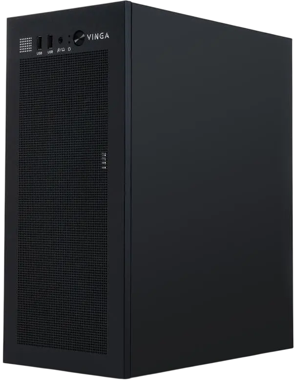 Корпус Vinga CS320B 400W Black - фото 2