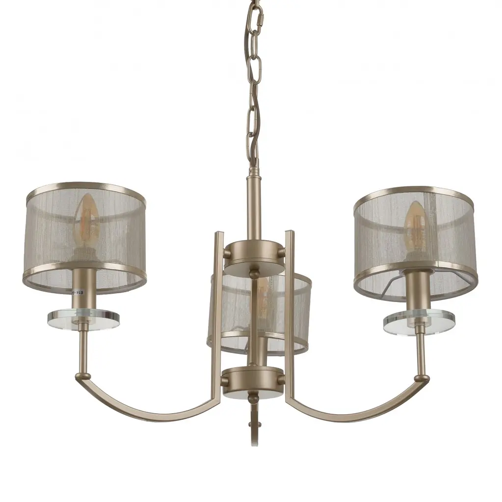 Люстра подвесная Brille с абажуром E14 40W G (BKL-498S/3) - фото 5