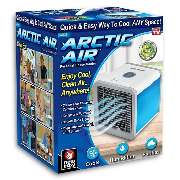 Портативний міні кондиціонер Arctic Air зволожувач White Gray (do029-hbr) - фото 4