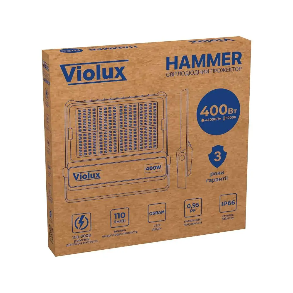 Прожектор LED Violux HAMMER 400W SMD 5000K IP66 ( 430282 ) - фото 2