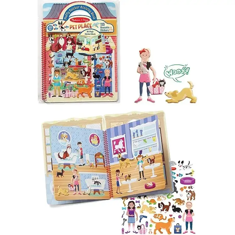 Наліпки Melissa & Doug Будинок для тварин об'ємні багаторазові (MD19429) - фото 2