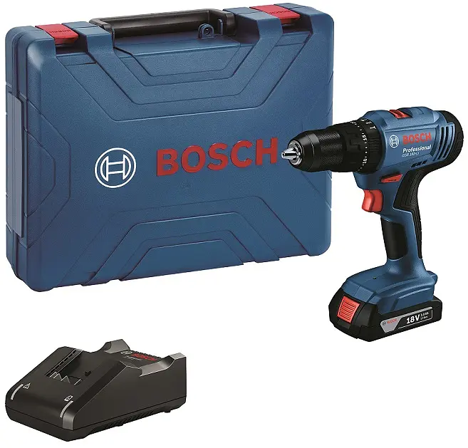 Шуруповерт-дрель ударная аккумуляторная Professional GSB 183-LI 18В Bosch teh0025319 - фото 2