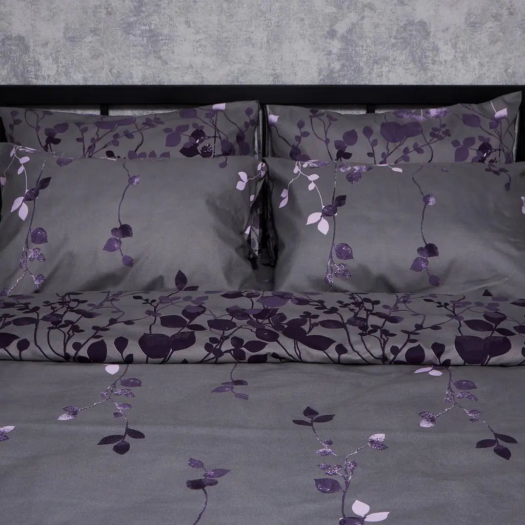 Комплект постільної білизни Moon&Star Полісатин Premium Indigo King Size 220x240 см наволочки 4х70х70 см - фото 5