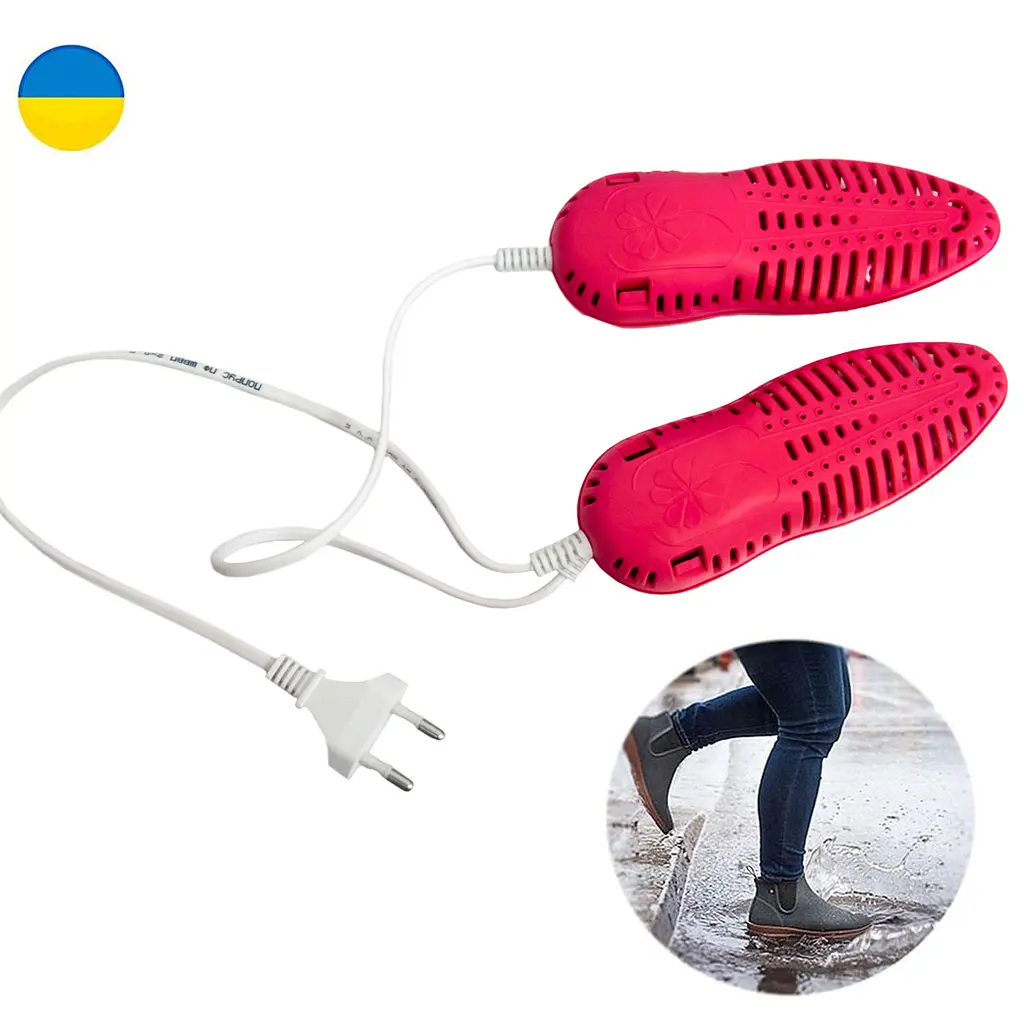 Сушіння для взуття Туфелька рожева 8W електросушарка для взуття черевиків кросівок - фото 3