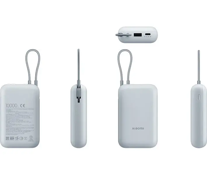 Зовнішній акумулятор Xiaomi Power Bank 10000mAh 22.5W із вст. кабелем USB-C cable BHR9073GL - фото 4