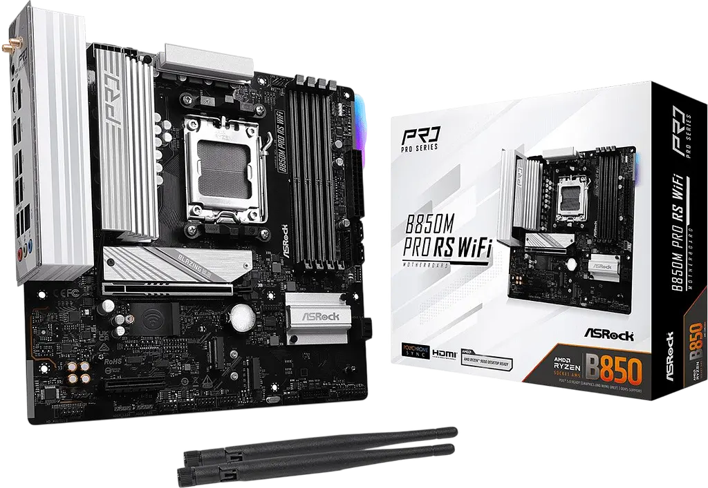 Материнська плата ASRock B850M PRO RS WIFI Socket AM5 - фото 3