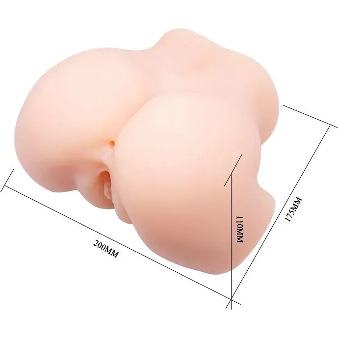 Мастурбатор з подвійною вібрацією і двома входами Crazy Bull-Veronica Dual Vagina and Anal, BM - 00900T72ZK, Телесный - фото 10