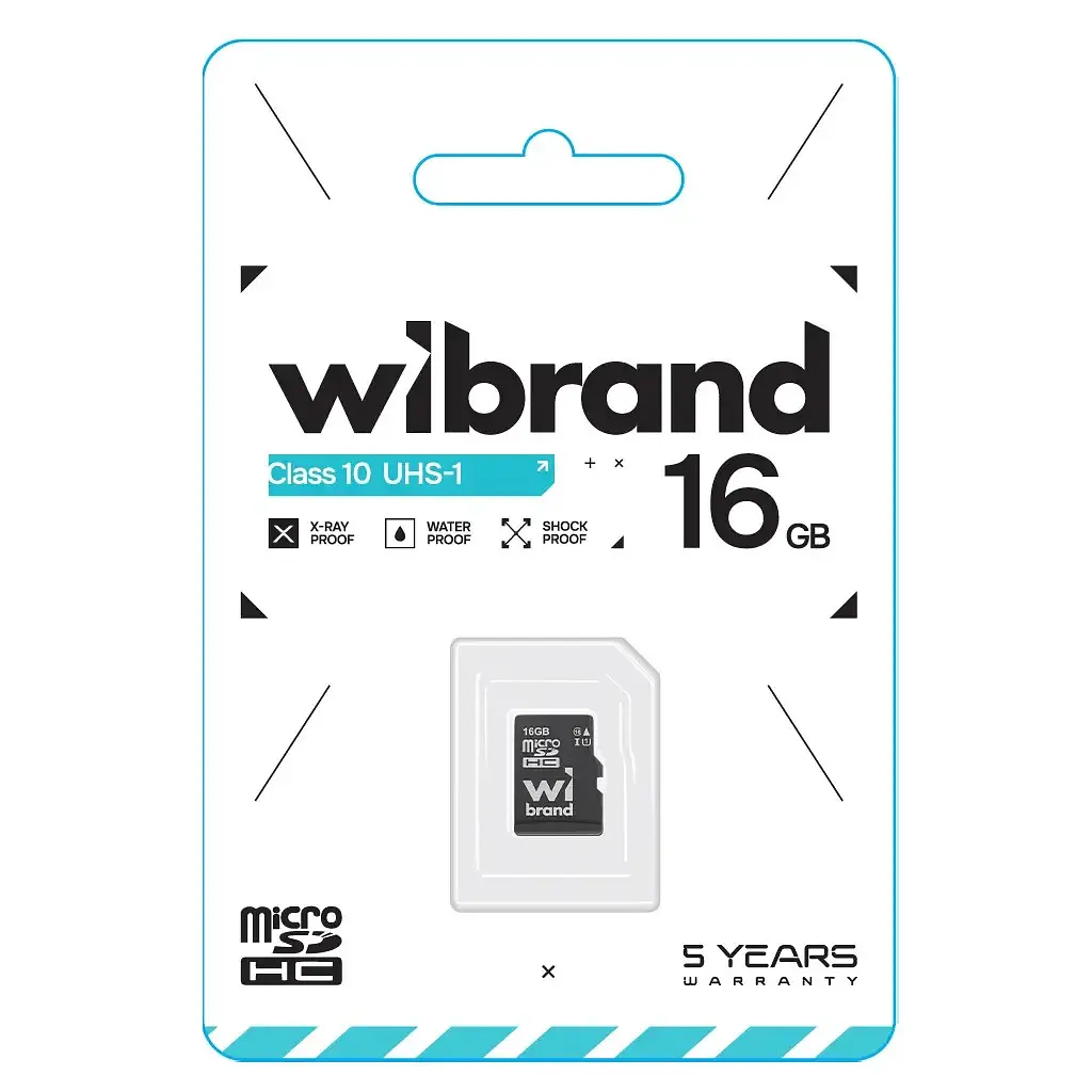 Карта пам'яті Wibrand 16GB microSD class 10 UHS-I (WICDHU1/16GB) - фото 2