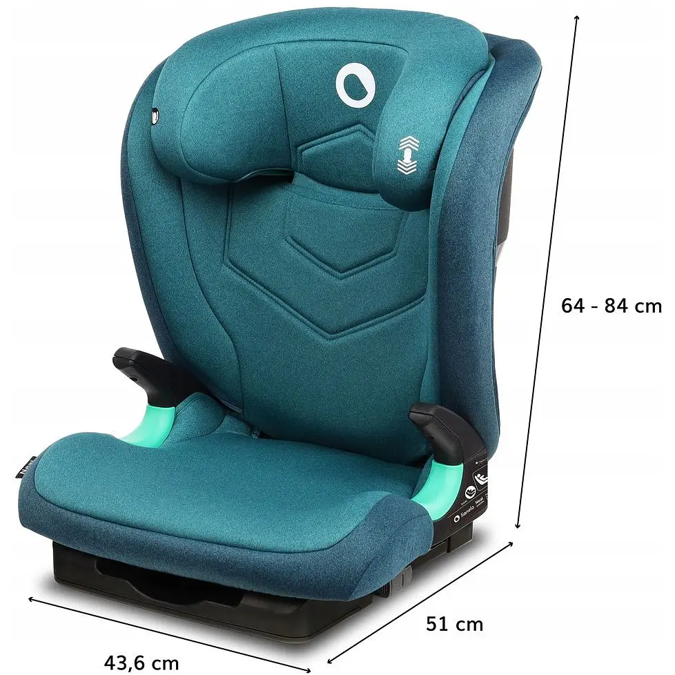 Автокресло Lionelo Neal 15-36 кг Green Turquoise - фото 6