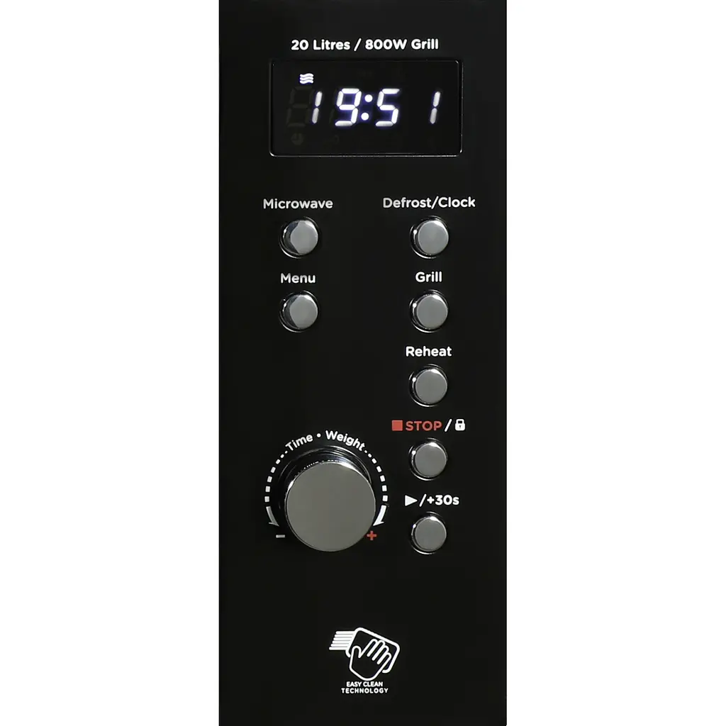 Мікрохвильова піч AIWA NAMICOOK CRYSTAL20 MW-202DG BK 20л/ 700Вт/ гриль/ Child LOCK/чорна - фото 5