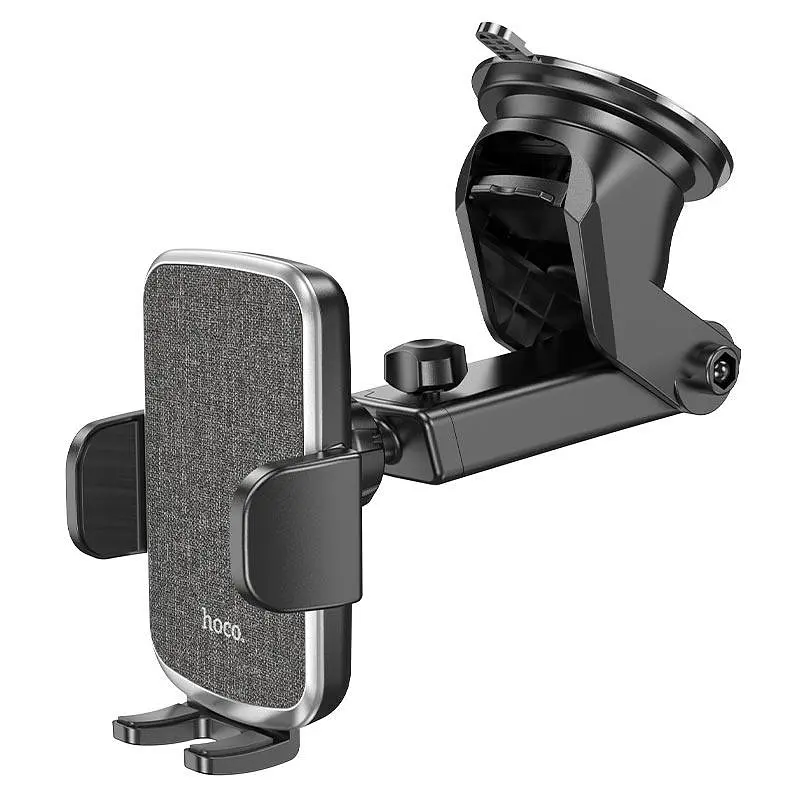 Тримач для телефону в машину Hoco CA95 Polaris push-type telescopic suction cup car holder - фото 2