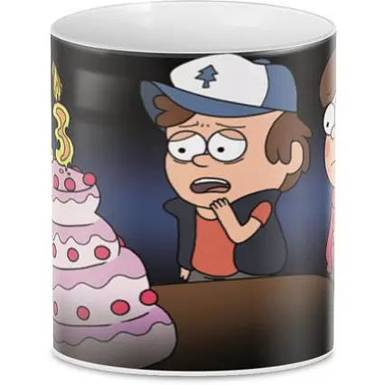 Кухоль GeekLand Gravity Falls Dipper and Mabel cake GF.02.03 330 мл білий - фото 2