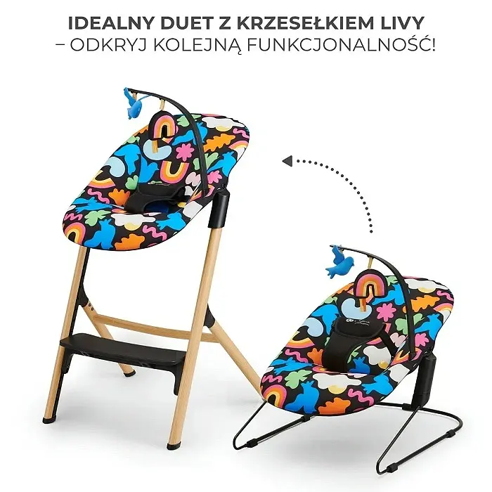 Дитячий шезлонг Kinderkraft Calmee Happy Shapes (5902533925506) - фото 7