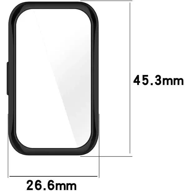 Чохол-накладка DK для Huawei Band 8 / 9 Silicone Face Case (016324) (black) - фото 3