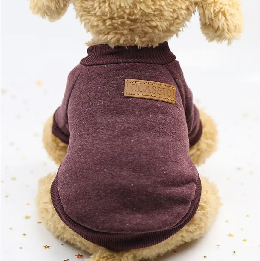 Кофта для собак та котів EcoToys Burgundy XS ряба бордова A: 20 см B: 33 см C: 16 см X-7123 - фото 5