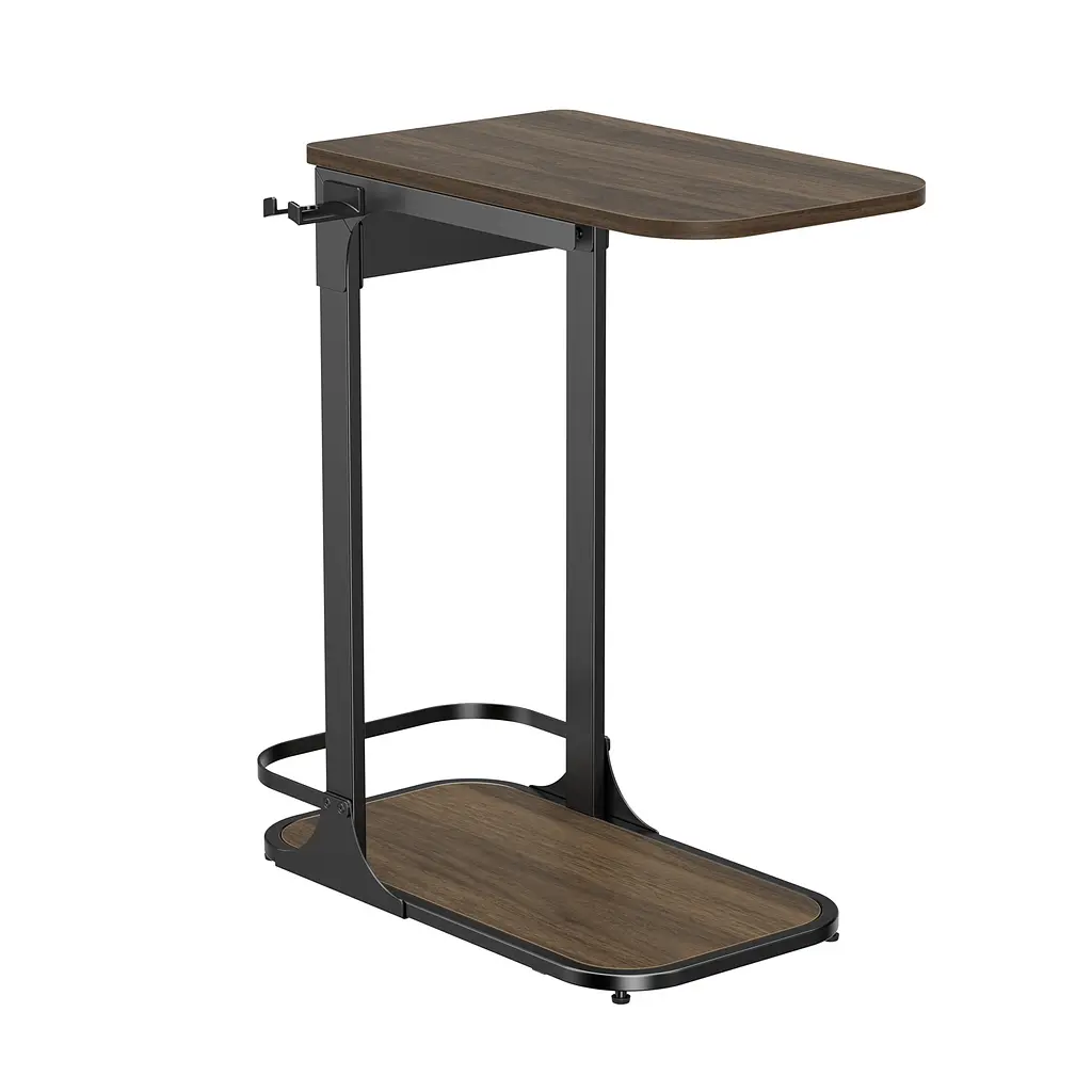 Приставний столик OfficePro Dark Wood Black із тримачем для гарнітури (SD137DW) - фото 3