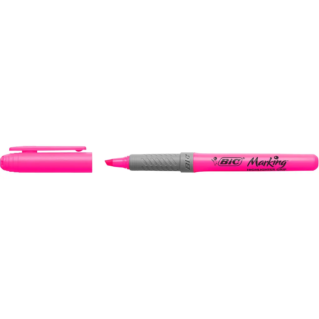 Маркер текстовий BIC Highlighter Grip 1 шт. рожевий (811934) - фото 7