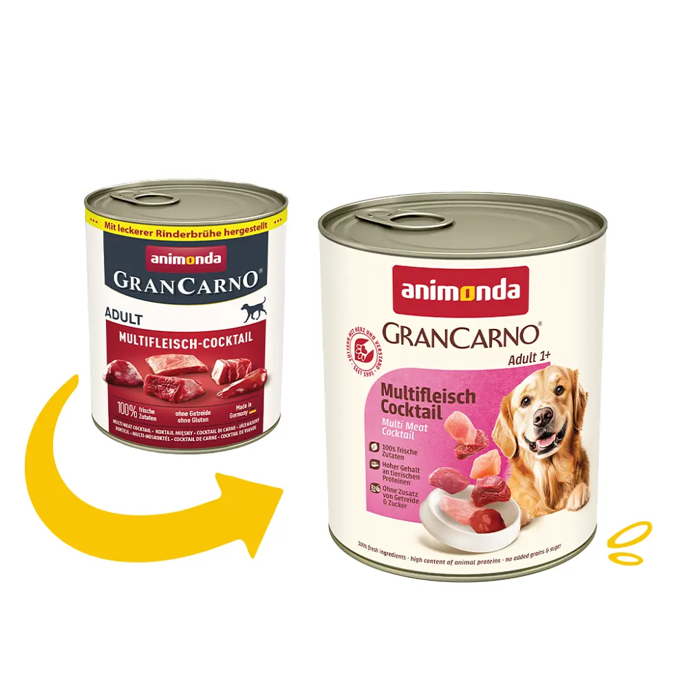 Вологий корм для собак Animonda Gran Carno Adult Multi Meat Cocktail мультим'ясний коктейль 800 г (арт.AM-82739) - фото 2
