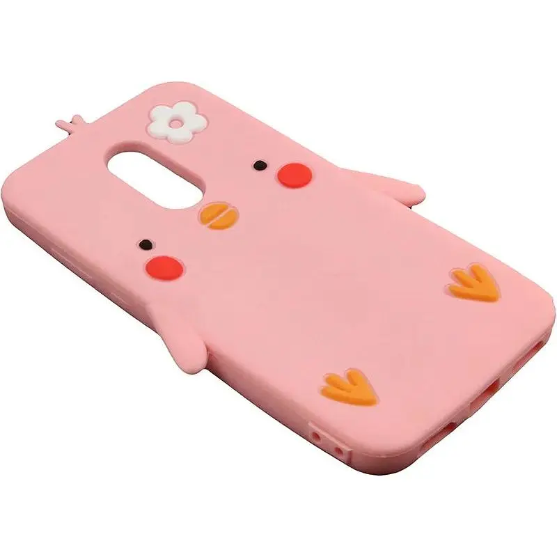 Чохол-накладка Toto Silicon Сartoon Network Chicken Case Xiaomi Redmi 5 Plus Pink - фото 3